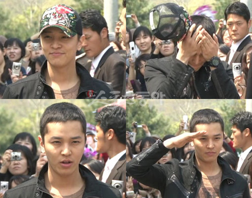 306 보충대입소하는 김정훈.