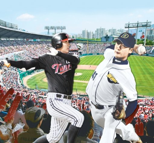 어린이날은 야구가 있어 즐겁다. 매년 5월 5일 라이벌전을 펼치는 LG와 두산이 이번에도 양보할 수 없는 한판 대결을 펼친다. 업그레이드된 타선을 자랑하는 LG의 새로운 간판타자 이진영(왼쪽)과 두산의 선발 정재훈.