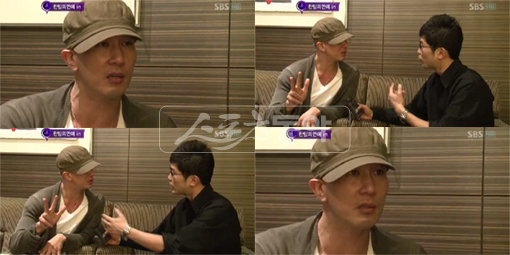 구준엽SBS ‘한밤의 TV연예’ 구준엽 인터뷰 장면.