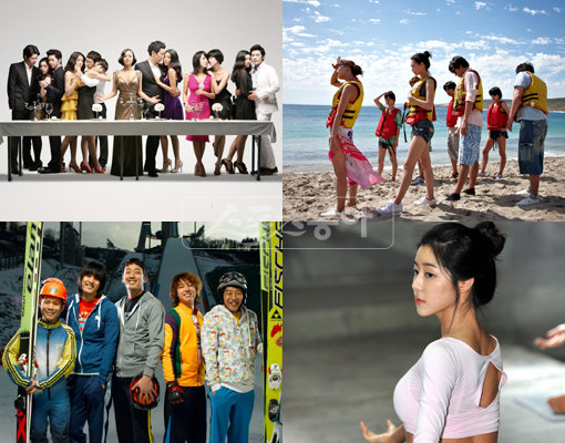 한국영화의 침체 속에서 톱스타들을 한 작품에 대거 기용하는 영화가 늘고 있다. 배우와 제작진, 관객이 모두 명분과 실리를 모두 챙길 수 있는 새로운 제작 방식의 대안으로까지 인식되고 있다. 톱스타들이 자신들의 이름값을 내건 것은 물론 허진호, 민규동, 변혁 등 5명의 감독이 참여한 ‘오감도’(왼쪽 위부터 시계방향) 와 조민호 감독의 ‘10억’, 윤재연 감독의 ‘요가학원’, 김용화 감독의 ‘국가대표’.