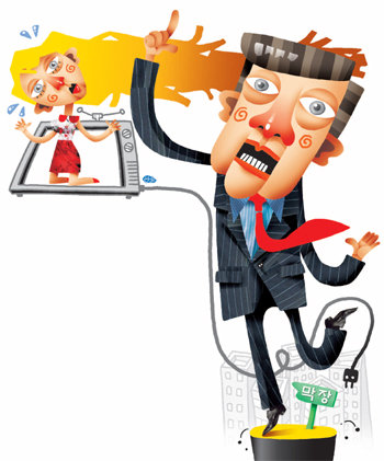 10월 방송 예정인 SBS 드라마 ‘천사의 유혹’은 ‘아내의 유혹’ 작가와 ‘조강지처클럽’의 PD가 손을 잡아 ‘막장의 끝’을 예고하고 있다. 일러스트 | 유진한 기자 haja1787@donga.com