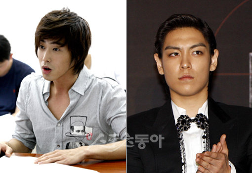 동방신기 유노윤호(위)와 빅뱅의 탑 등 아이들 그룹 멤버가 드라마에 진출하면서 촬영장이 극성팬들로 인해 애를 먹고 있다. 일부 팬은 극성스런 응원으로 촬영에 지장을 줘 제 작진은 촬영보다 먼저 스타 보호에 더 신경을 쓰고 있다.
스포츠동아DB