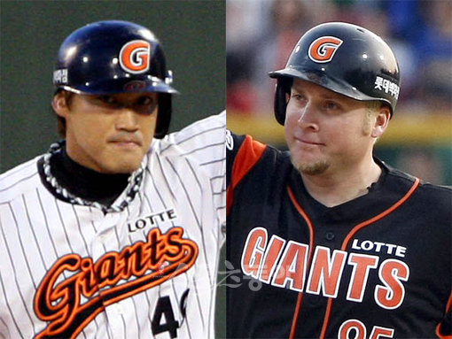 롯데 홍성흔-가르시아. [스포츠동아 DB]