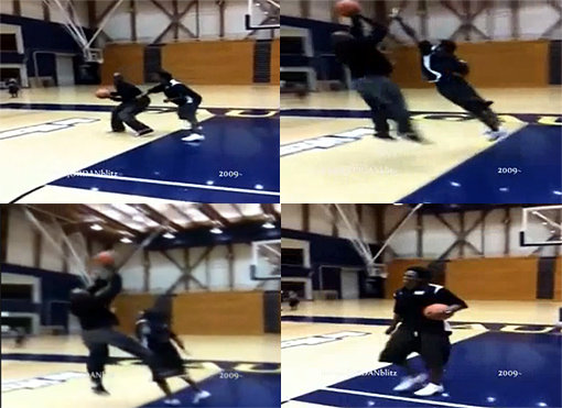 환상적인 플레이를 펼치는 조던의 모습. [사진출처= 동영상 캡쳐]