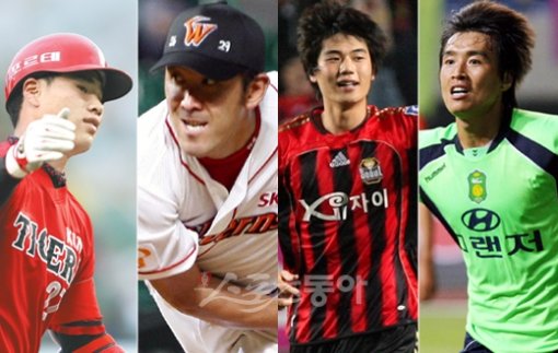 김상현-카도쿠라, 기성용-이동국.스포츠동아DB