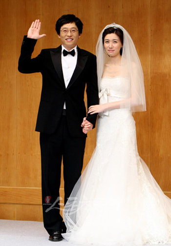 유재석-나경은 부부. [스포츠동아 DB]