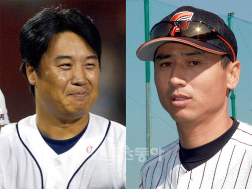 영원한 두산맨 장원진-영원한 롯데맨 박정태. [스포츠동아 DB]