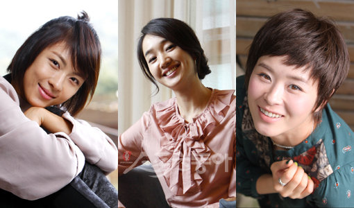 하지원(왼쪽부터) 수애 최강희 등 여배우3인방이 추석 극장가에 눈물바람을 몰고 온다. 양회성 기자 yohan@donga.com 임진환 기자 photolim@donga.com