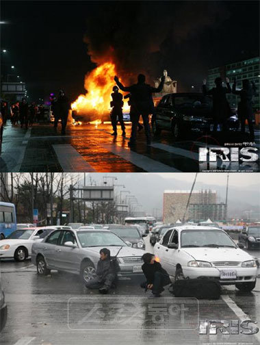 ‘아이리스’ 광화문 총격전. 사진제공 | KBS 아이리스