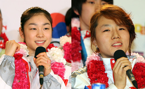 (왼쪽부터) 김연아-이상화. 스포츠동아DB