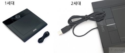 1세대에서는 따로 달려있던 USB 케이블은 다시 본체에 붙어 나왔다. 분리형이 훨씬 나은데…