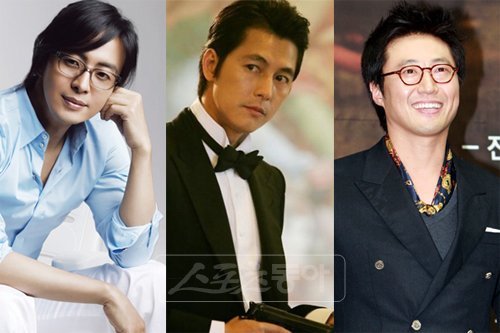 배우 배용준 정우성 박신양 (왼쪽부터). 스포츠동아DB
