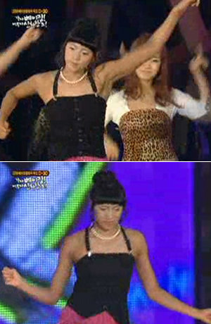 2008 베이징올림픽 D-30 특별생방송에서 원더걸스 ‘텔미’ 댄스 추는 정다래.