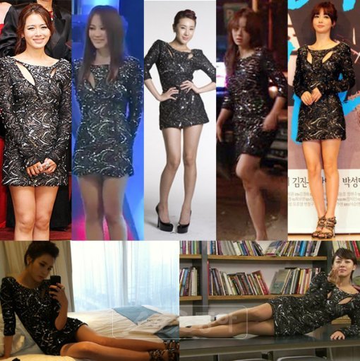 손예진 엄정화 서인영 서우 고은미 하지원 이다해(왼쪽 위부터 시계방향으로).