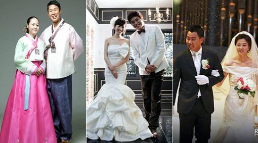 (좌)강봉규-김연주(중)강영식-정혜영(우)이범호-김윤미