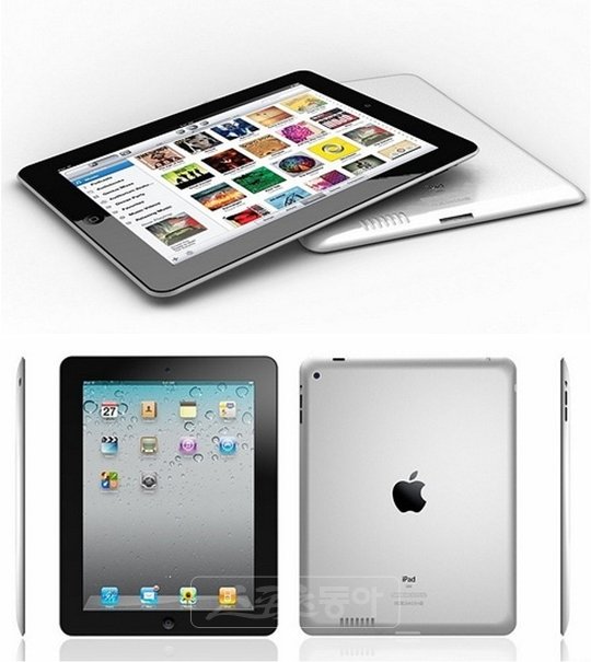 애플이 2일(현지시간) 공개한 ‘아이패드2’는 두께가 ‘아이폰4’보다 0.5mm 얇은 8.8mm, 무게도 ‘아이패드’에 비해 90g 정도 가벼운 590g으로 이동성이 매우 뛰어난 것이 특징이다.