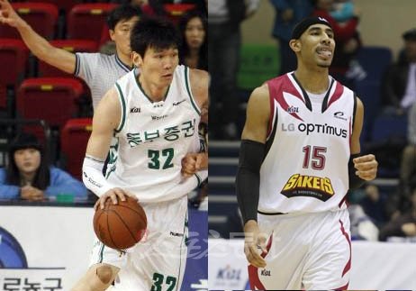 동부 김주성 vs LG 문태영. 스포츠동아DB.