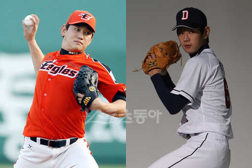 한화 양훈-두산 양현 형제(왼쪽부터). 스포츠동아