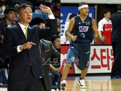전주KCC의 허재감독-전태풍. 전주ㅣ박화용 기자 inphoto@donga.com 트위터 @seven7sola