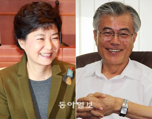 박근혜 한나라당 비상대책위원장(왼쪽)과 문재인 노무현재단 이사장. 동아일보DB