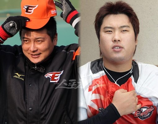 김태균(좌측), 류현진. 스포츠동아DB