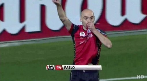 미란데스 파블로 인판테. 사진=경기 영상 캡쳐