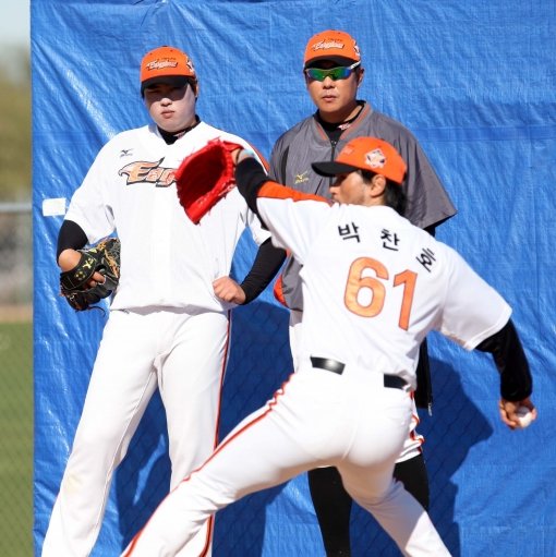 박찬호의 투구 모습. 사진제공=한화 이글스
