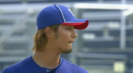 다르빗슈 유의 첫 실전 등판. 사진=다르빗슈 유 선발 등판 경기 캡처