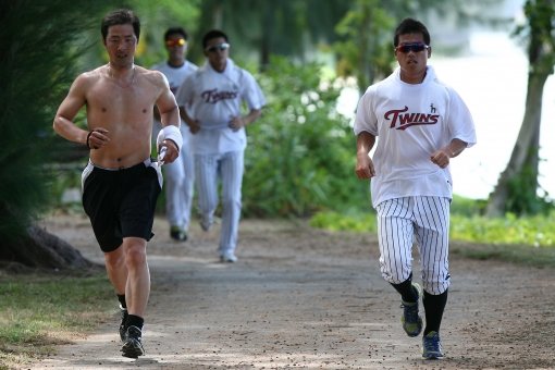 류택현(왼쪽). 사진제공｜LG트윈스