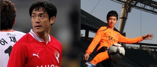 FC서울은 박용호(왼쪽)와 송진형을 각각 부산과 제주로 이적시키며 올 시즌 서울과 경기는 뛸 수 없도록 하는 옵션조항을 넣었다. 이에 대해 선수권리 침해라는 의견과 정당한 옵션 행사라는 주장이 맞서고 있다. 사진제공|부산 아이파크, 제주 유나이티드