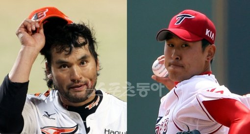 박찬호(왼쪽)-윤석민. 스포츠동아DB