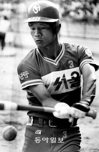 1987년 MBC 청룡 선수 김용달. 동아일보DB