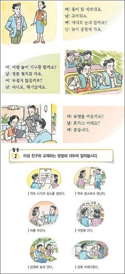 ‘이성 친구와 교제하는 법’ 게시물 화제