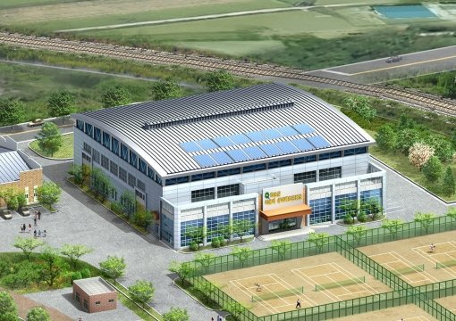 이용대 배드민턴 전용구장 조감도.