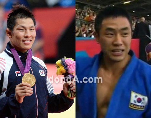 김재범(왼쪽)과 송대남.