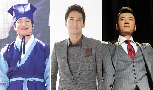 배우 조승우-신현준-김명민(왼쪽부터). 사진제공｜스포츠코리아·KBS·SBS