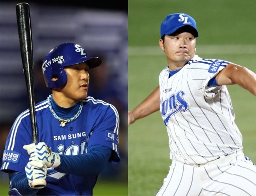 이승엽(왼쪽)-오승환. 사진제공|스포츠코리아