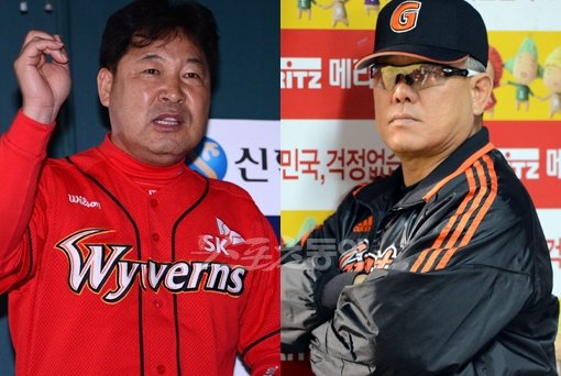 SK 와이번스 이만수 감독-롯데 자이언츠 양승호 감독. 스포츠동아DB