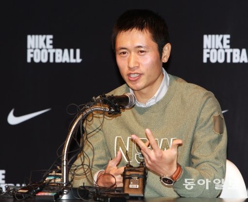 밴쿠버 화이트캡스 이영표. 동아일보DB