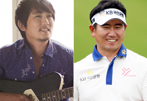 가수 이승철-프로골프 선수 양용은(왼쪽부터). 사진|KGT·스포츠동아DB