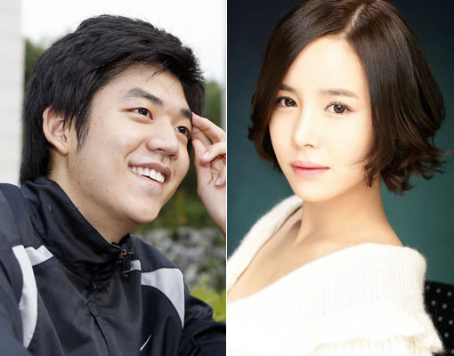 배드민턴 선수 이용대-신인 탤런트 한수현(왼쪽부터). 스포츠동아DB