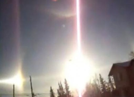 태양 3개 희귀현상. 사진= 동영상 캡처