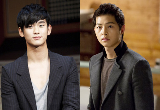 배우 김수현-송중기(왼쪽부터). 사진제공|키이스트·KBS