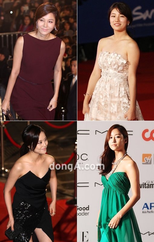 여배우들의 드레스. 동아닷컴DB (사진은 해당 기사와 관련이 없습니다)