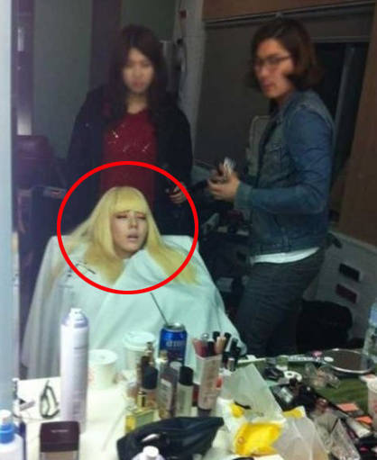 ▲ 손담비 미용실 숙면