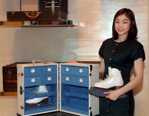 김연아의 루이비통 스케이트 트렁크. 사진제공 ｜ 루이비통