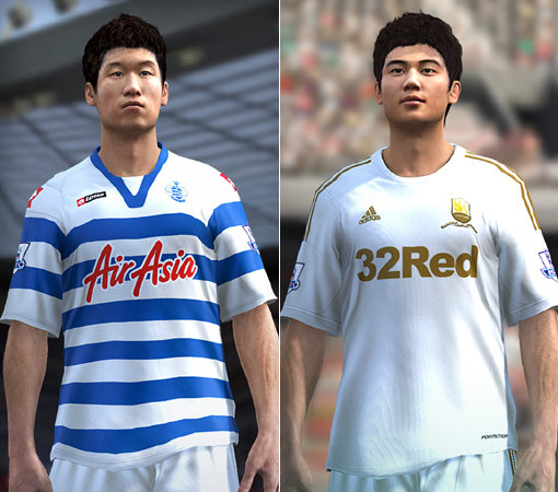 박지성 캐릭터-기성용 캐릭터(왼쪽부터). 사진제공｜넥슨