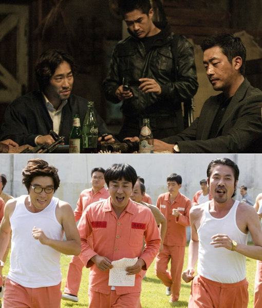 ‘1000만 영화 초읽기?’ 영화 ‘베를린’(위쪽)과 ‘7번방의 선물’이 폭발적인 관객몰이에 나서면서 그 흥행 수치에 대한 기대감이 높아지고 있다. 사진제공|외유내강·화인웍스