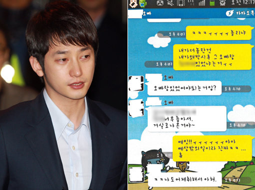 박시후(왼쪽)가 자신을 고소한 A씨를 무고 등 혐의로 맞고소했다. 이에 A씨는 5일 변호인을 통해 박시후의 후배 김모씨와 주고받은 ‘카카오톡’ 내용을 공개했다. 사진제공｜스포츠코리아·김수정 법률사무소