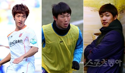 송진형·윤빛가람·홍정호(왼쪽부터). 스포츠동아DB
